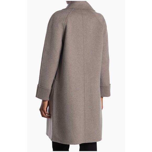 Kinross Wool & Cashmere Blend Notch Collar Button Front Coat - Picture 12 of 16